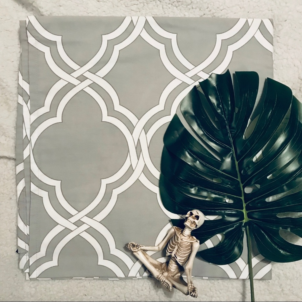 Gray and White Damask Max Studio Shower Curtain